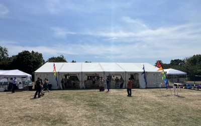 Capel Manor College marquee